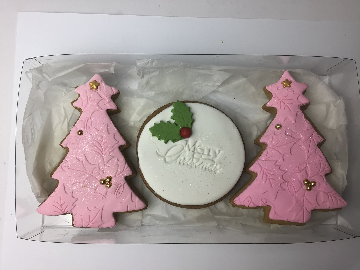 Tree gift box pink