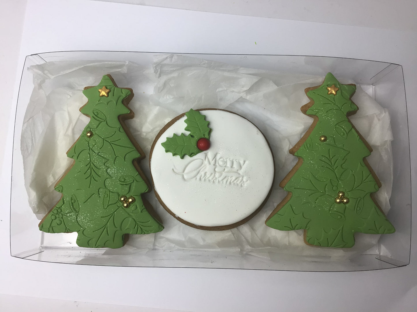 Tree gift box green