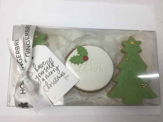 Tree gift box green