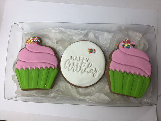 Birthday Cupcake Gift Box lime