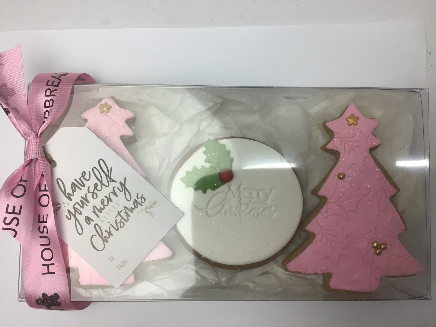 Tree gift box pink