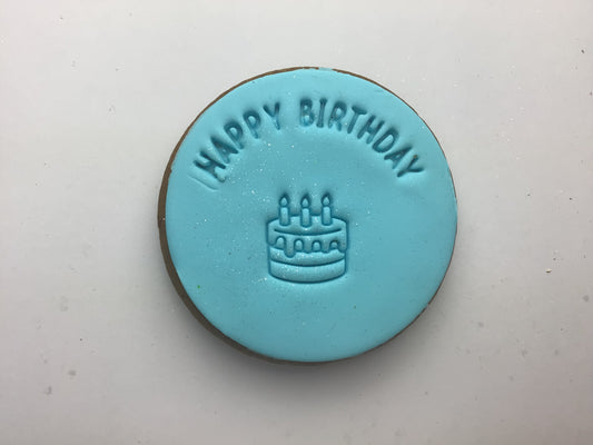 Happy Birthday Pastel blue