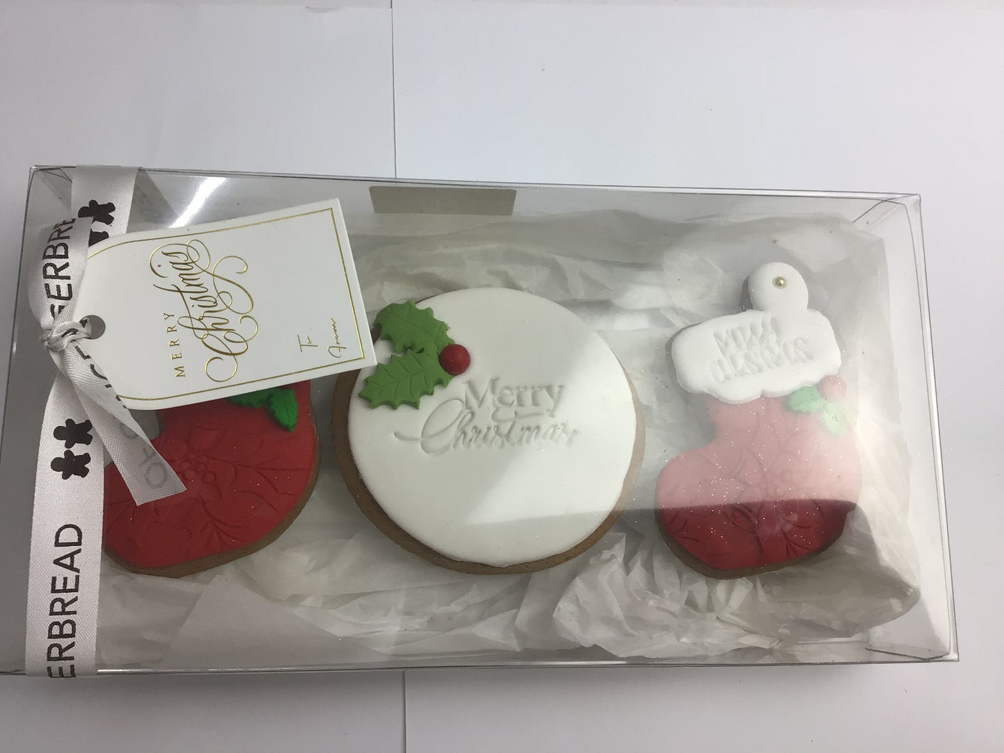 Stocking gift box red