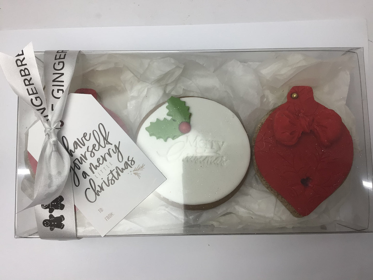 Bauble gift box red