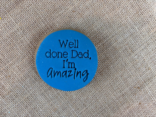 Well done dad blue